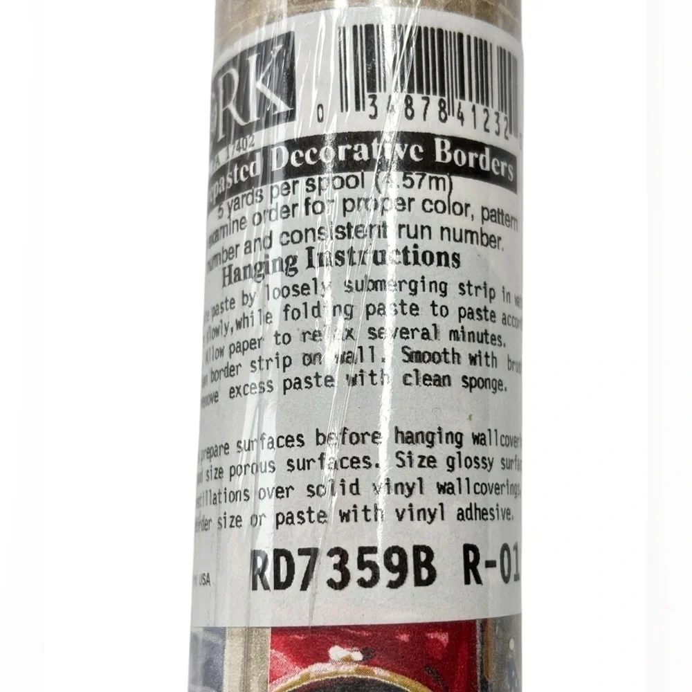 York Wallpaper Border Prepasted Fire Station Truck Dog Flag 5 YD X 9 inches NEW